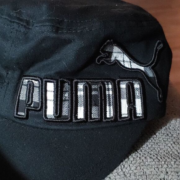 Puma black white cadet military style ladies hat NWOT - Picture 11 of 14
